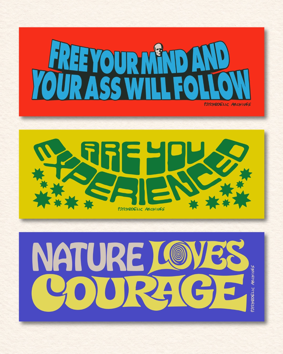 BUMPER STICKER PACK 001
