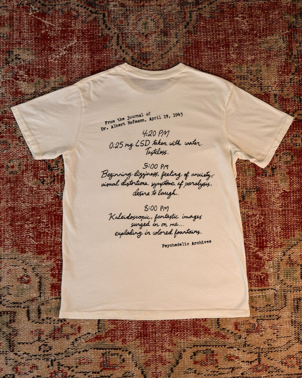 Bicycle Day Albert Hofmann's Journal T-Shirt