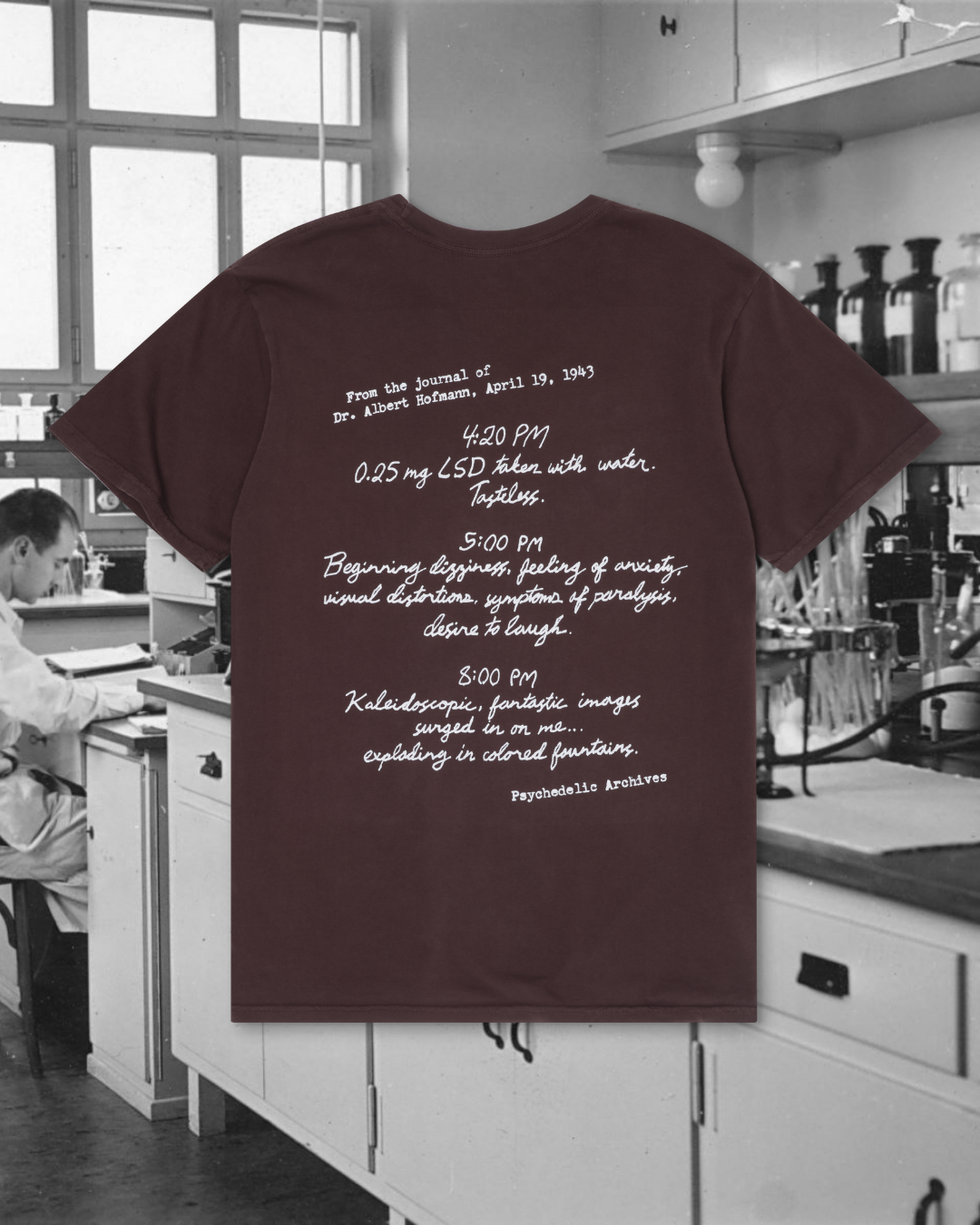Bicycle Day Albert Hofmann's Journal T-Shirt