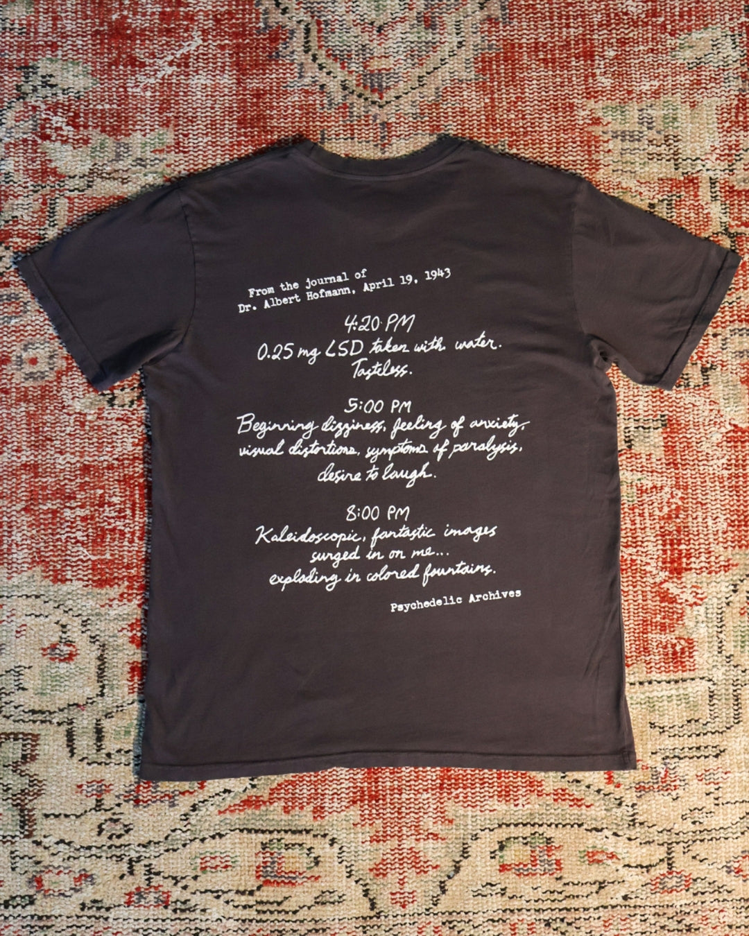 Bicycle Day Albert Hofmann's Journal T-Shirt