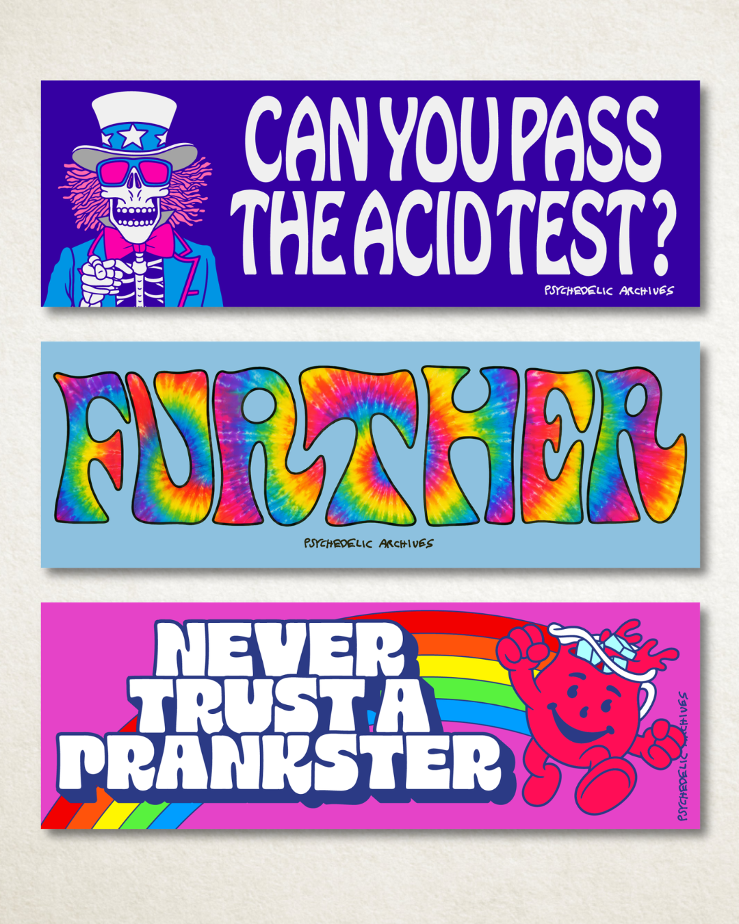 ACID TEST BUMPER STICKER PACK
