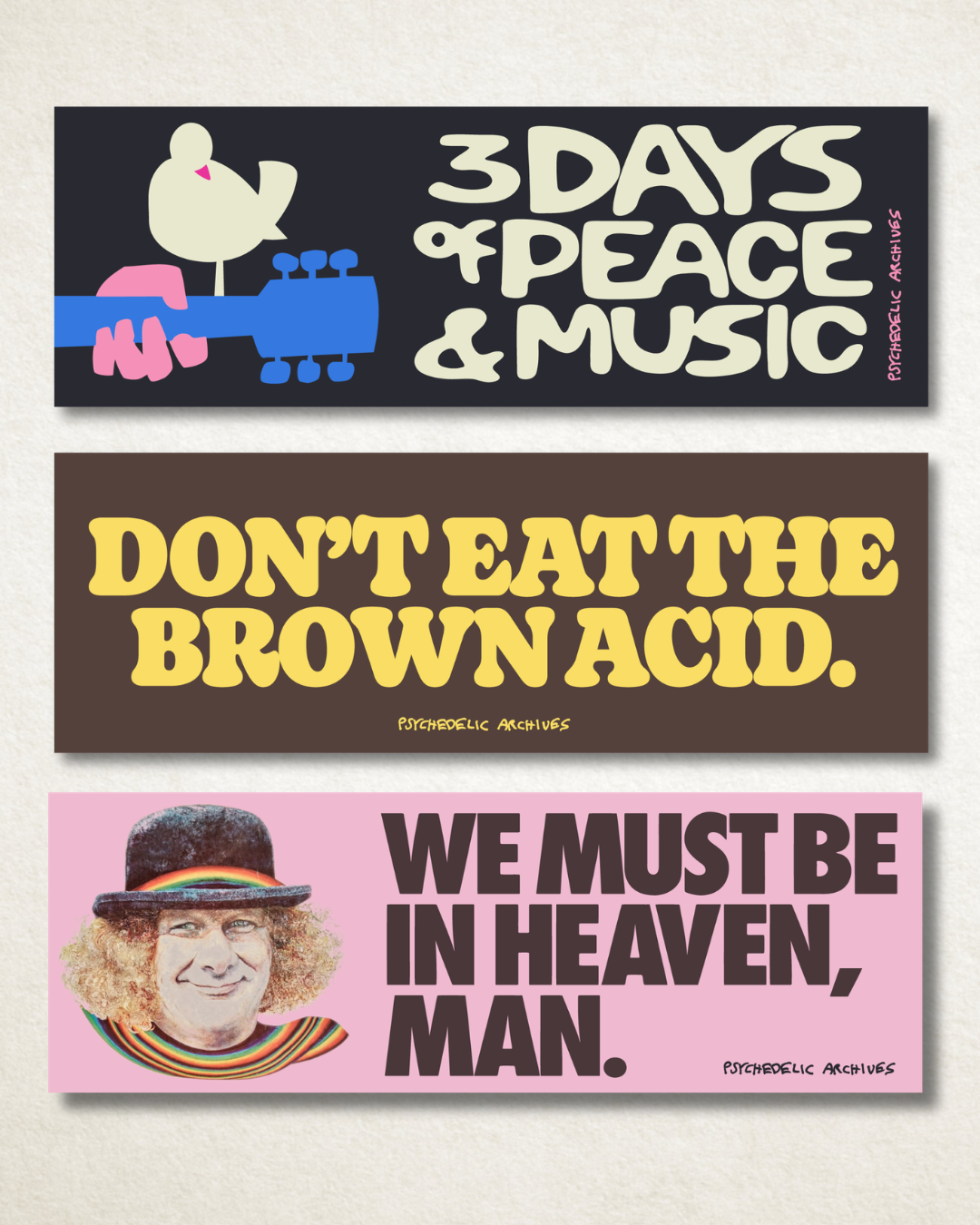 WOODSTOCK BUMPER STICKER PACK